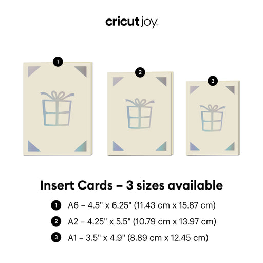 Cricut Insert Cards, Macarons Sampler - R30 12 ct , 4.25" x 6.25"