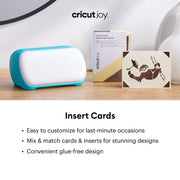 Cricut Joy Insert Cards - Cream/Gunmetal, 12ct - Damaged Package