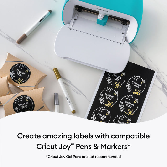 Cricut Joy Smart Label Writable Vinyl Black and White Bundle - Label Making Kit