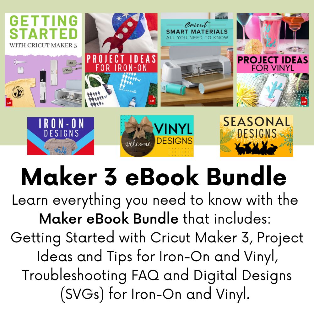 Cricut Maker 3 Machine with Vinyl Basics Pack and Tools Bundle