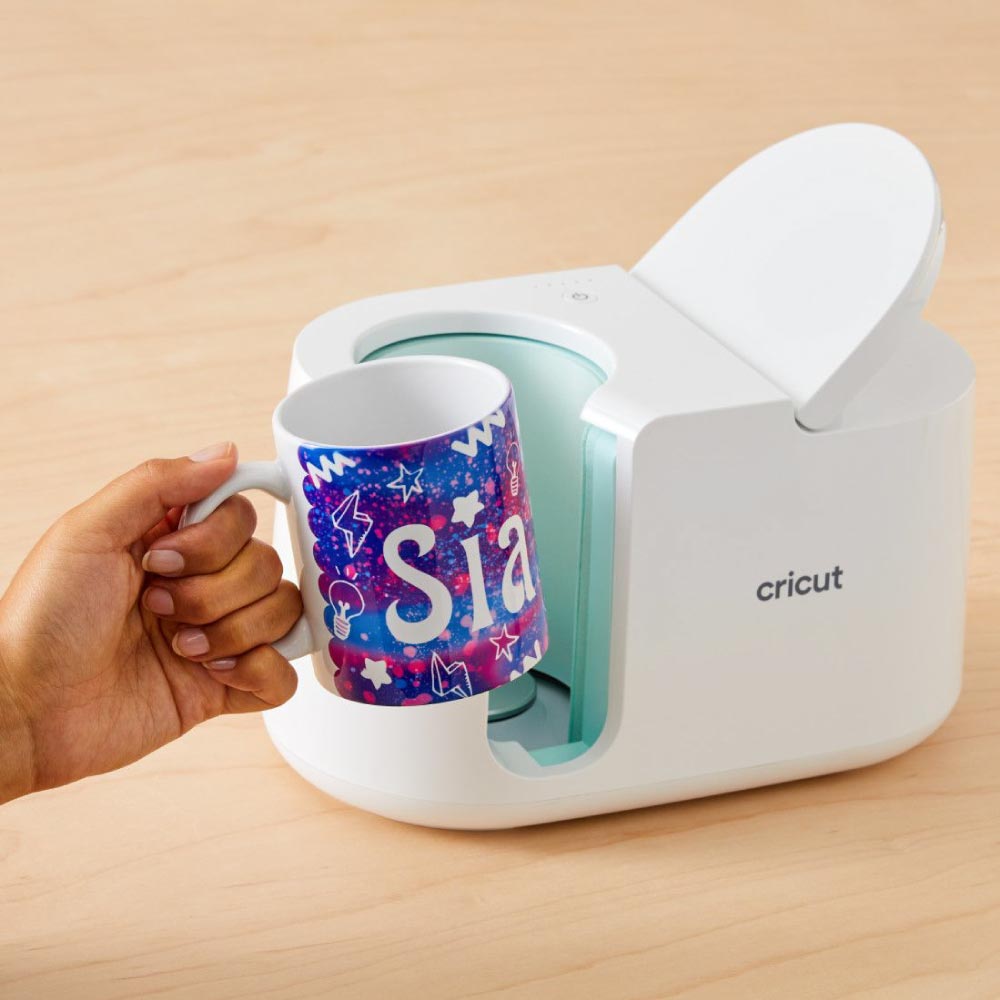 Cricut Mug Press Bundle with Mug Blanks, Heat Resistant Tape and Infusible Ink Sheets