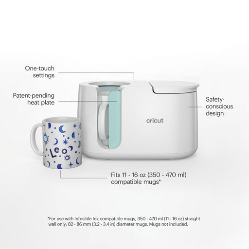 Cricut Mug Press Machine Bundle - Infusible Ink, DIY Mugs, Designs