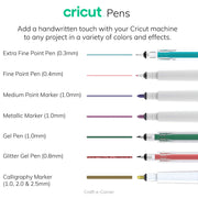 Cricut Ultimate 30 Count Gel Pen Set, Premium Adhesive Vinyl, Weeder Tool Bundle