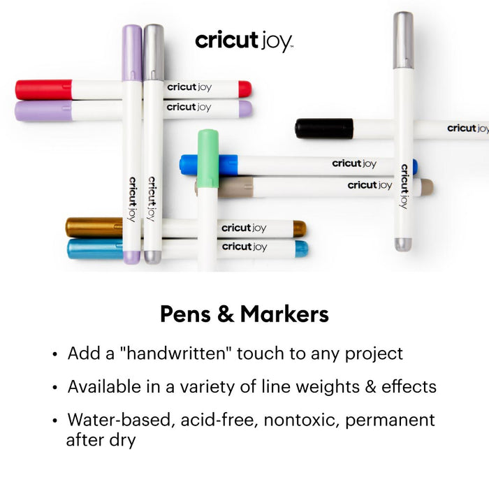 Cricut Joy Fine Point Pens, 0.4 mm 3 Red, Green, Violet