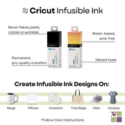 Cricut Joy Machine with EasyPress Mini Press and Infusible Ink Materials Bundle