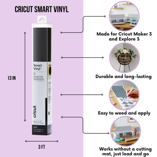 Cricut Smart Vinyl Blues Bundle - 3ft Adhesive Vinyl Rolls