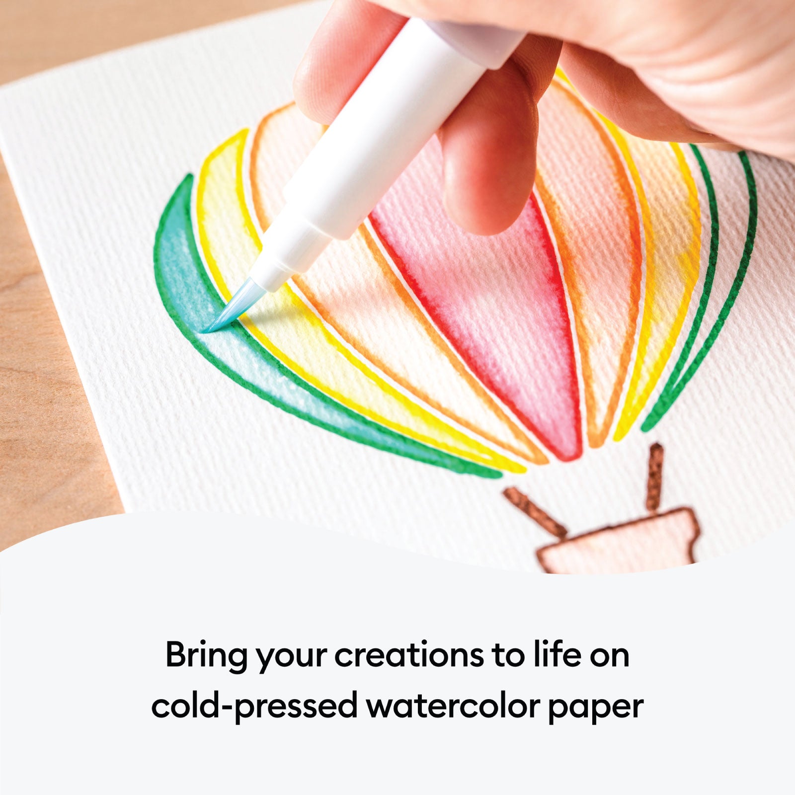 Cricut R20 Watercolor Cards with Rainbow Watercolor Markers and 2x2 Card Mat Bundle