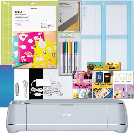 Cricut Maker 3 Machine with Sticker Paper and Card Kit Bundle