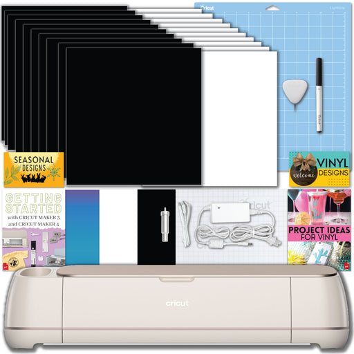 Cricut Maker 4 Cutting Machine and Basics Vinyl Pack Bundle