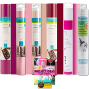 Cricut Premium Vinyl Rolls 5 and Transfer Tape Bundle- Love Potion