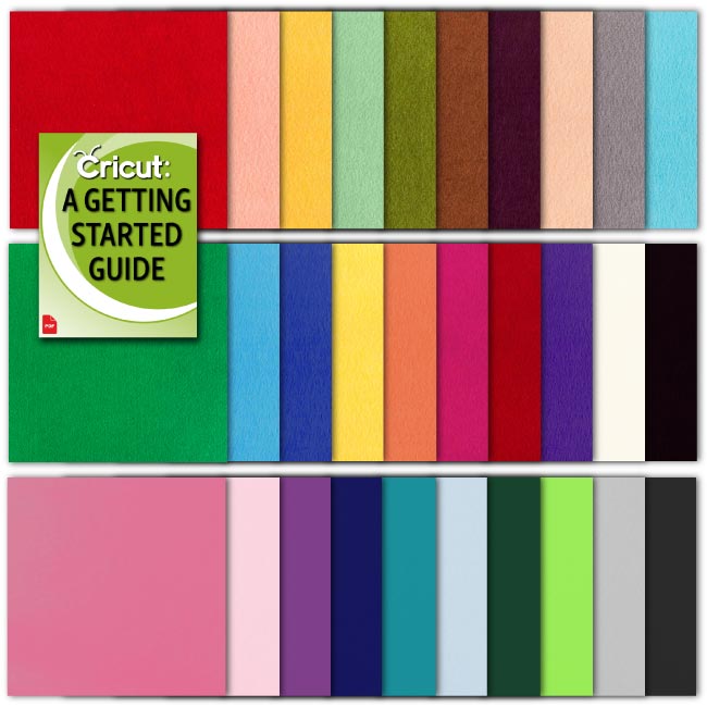 Cricut Felt Sampler (30 count) Variety Pack Bundle