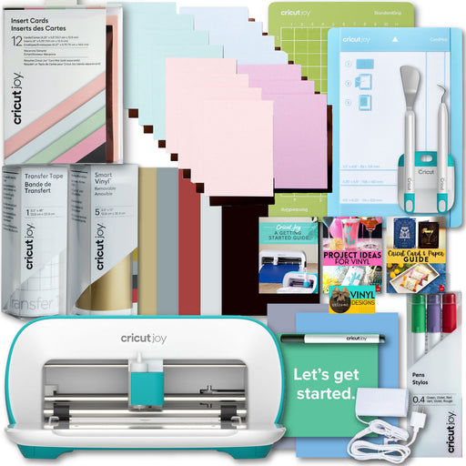 Cricut Joy Machine with Insert Cards and Smart Vinyl Bundle for Beginner DIY Projects