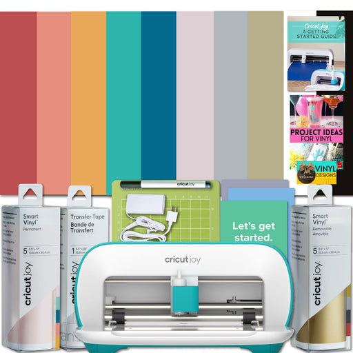 Cricut Joy Cutting Machine with Rainbow Smart Vinyl Bundle - Beginner Kit