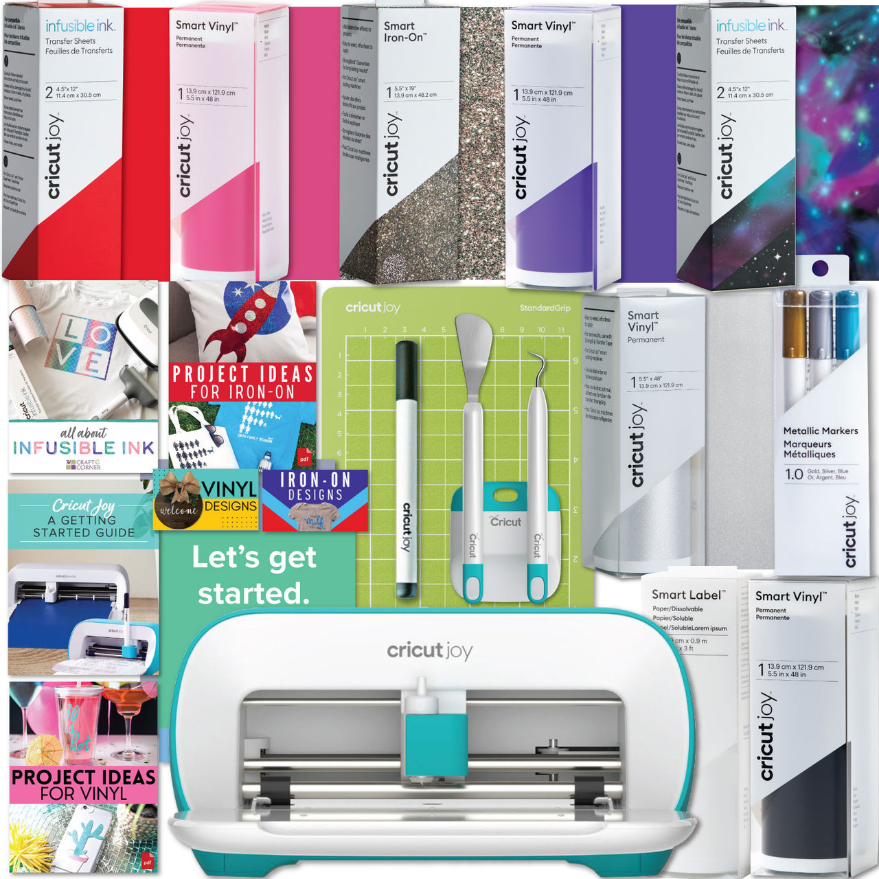 Cricut Joy Machine with a variety of Cricut Materials Bundle