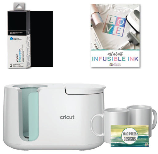 Cricut Mug Press Machine, Infusible Ink Sheet, Mugs, Designs Bundle