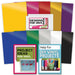 10 RAINBOW VINYL ASSORTED SELECTION 2 Sheets Adhesive Backed Transfer Paper